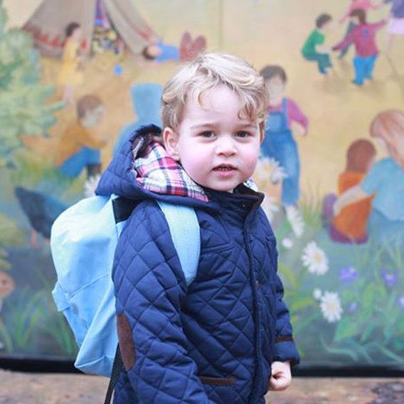 נסיך George Starts His First Day of Nursery School 