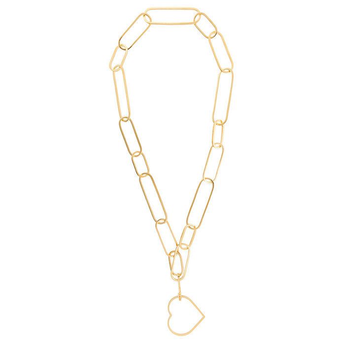 מוגזם Chain-Link Necklace 
