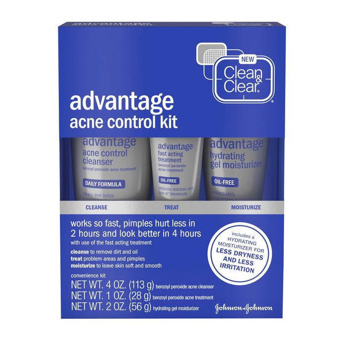 נקי & Clear Advantage Acne Treatment Control Kit for Clear Skin 