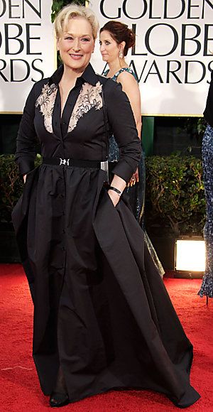 מריל Streep - Golden Globes - Alessandra Rich - Fred Leighton