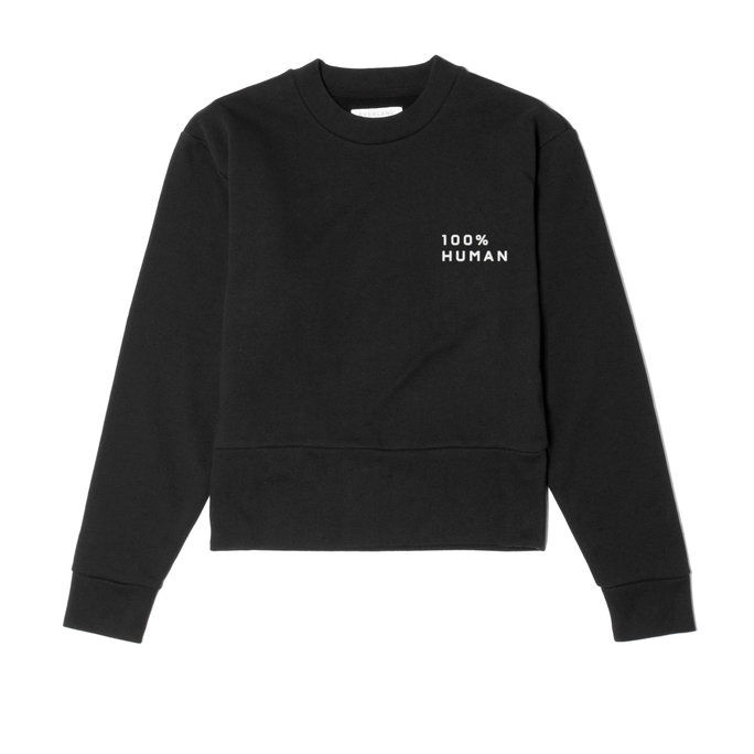 エヴレレーン Human Sweatshirt in Black 