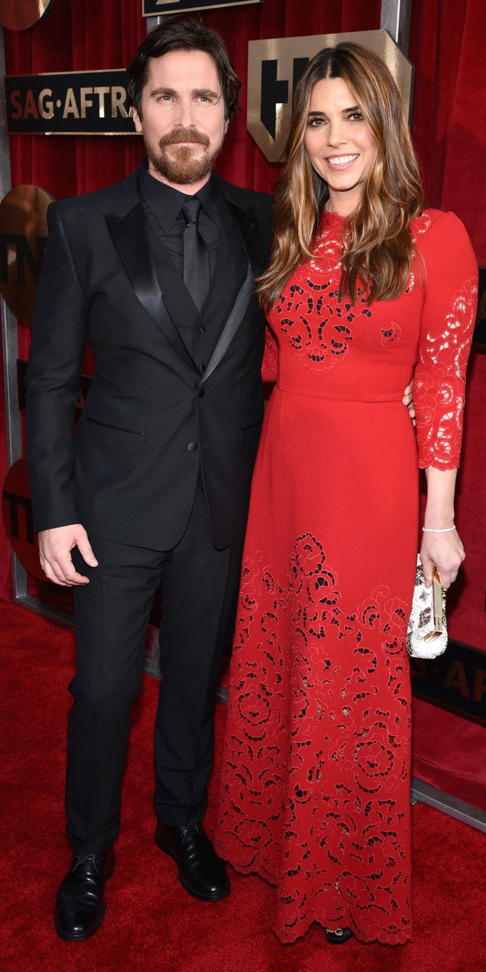 신자 Bale and Sibi Blazic - Screen Actors Guild Awards 2016
