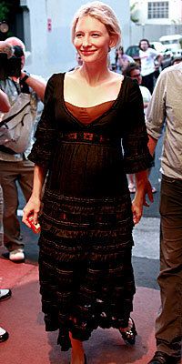 קייט Blanchett, maternity style, celebrity style, celebrity fashion, pregnant celebrities