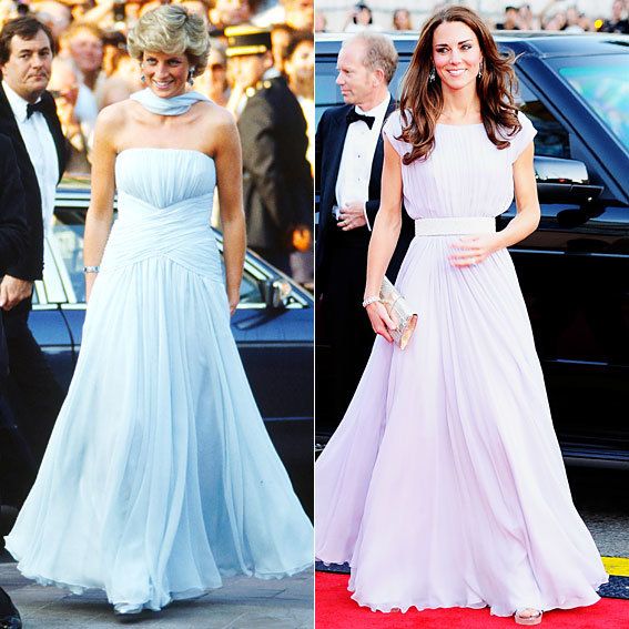 王女 Diana and Kate Middleton's Similar Style