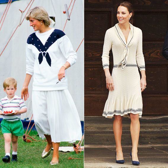 王女 Diana and Kate Middleton's Similar Style