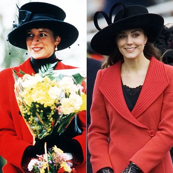 王女 Diana and Kate Middleton's Similar Style