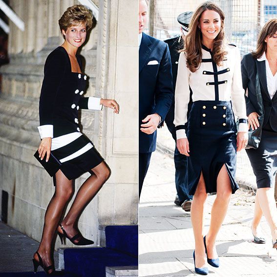 王女 Diana and Kate Middleton's Similar Style