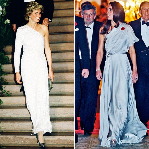 王女 Diana and Kate Middleton's Similar Style