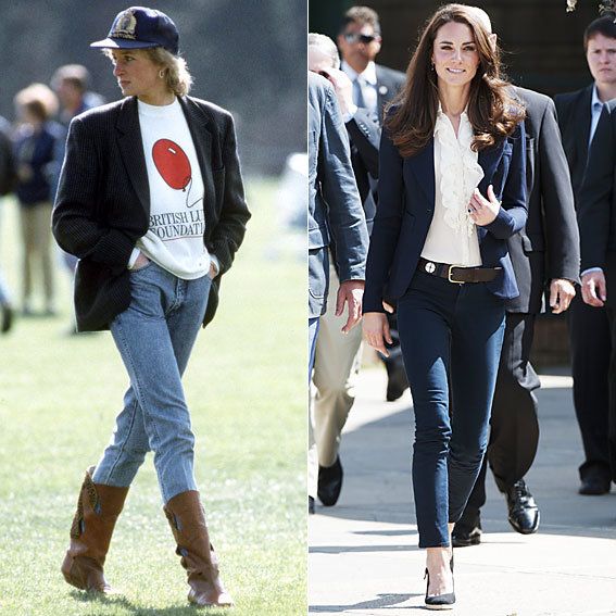 王女 Diana and Kate Middleton's Similar Style