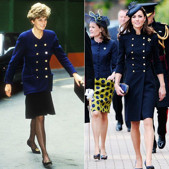 王女 Diana and Kate Middleton's Similar Style