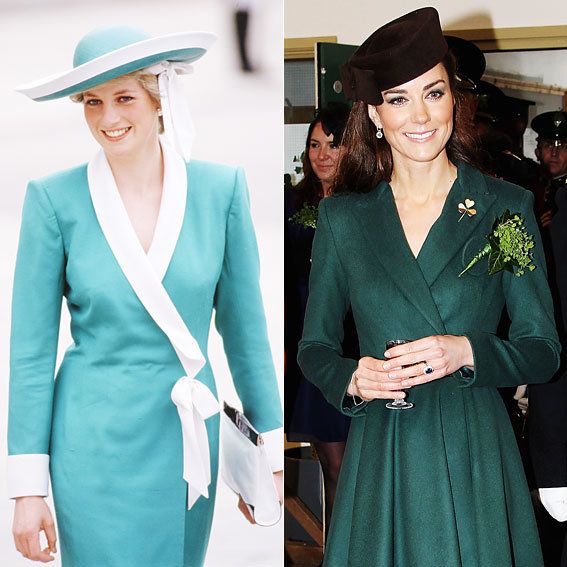 王女 Diana and Kate Middleton's Similar Style