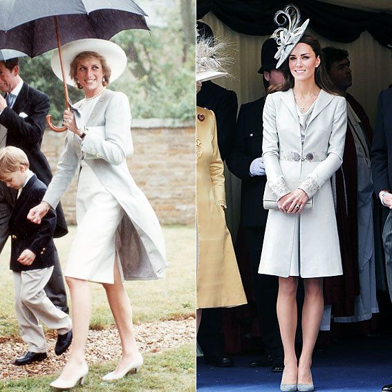 王女 Diana and Kate Middleton's Similar Style