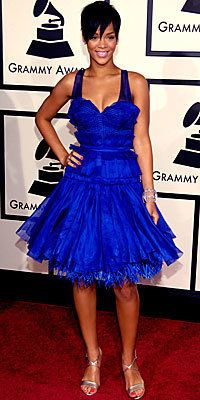 ריהאנה, Zac Posen, grammys, trends, celebrity trends, blue dress