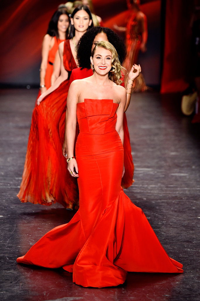 אדום Dress NYFW 2016 Lead