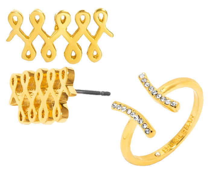 באבלבר Pisces Jewelry (Earring Crawler Studs and Ring) 
