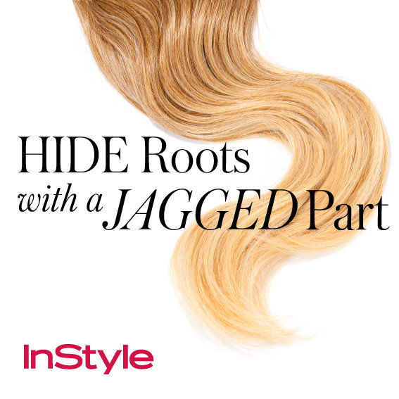 20 Timeless Hair Tips - Hide Roots with a Jagged Part