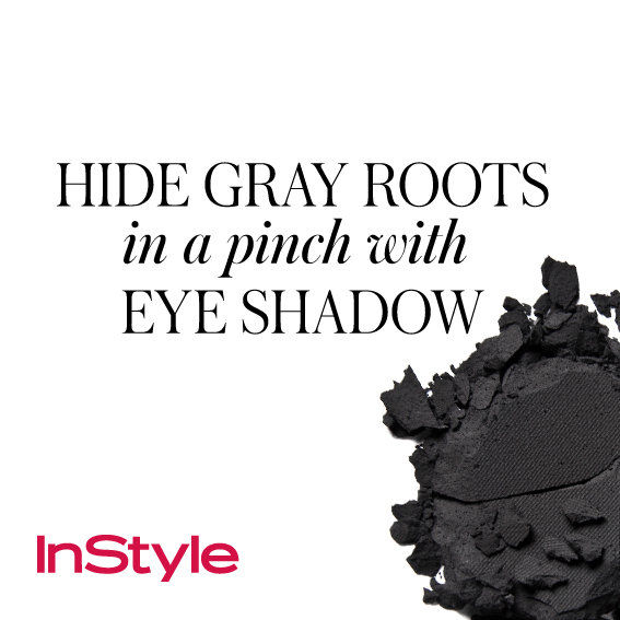 20 Timeless Hair Tips - Hide Gray Roots in a Pinch with Eye Shadow