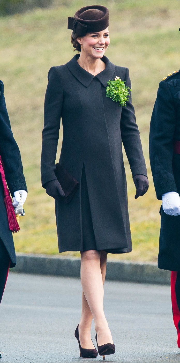 ザ Duke And Duchess Of Cambridge Attend St Patrick's Day Parade At Mons Barracks