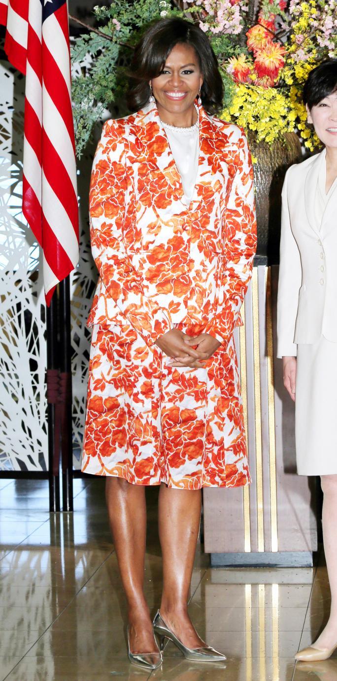 米国。 First Lady Michelle Obama Visits Japan - Day 2