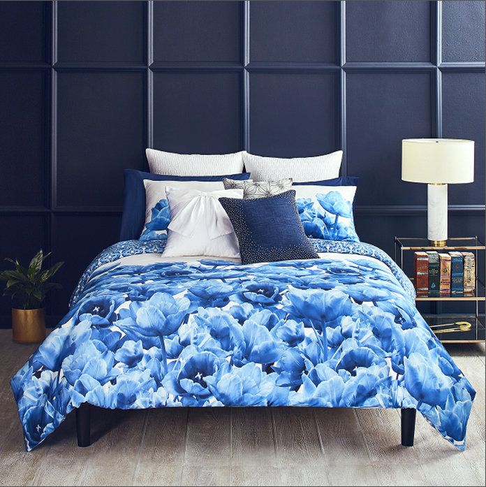 כחול Beauty Comforter and Sham Set 