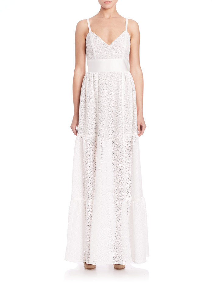 NHA KHANH Jane Eyelet A-Line Gown