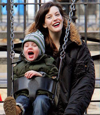 Liv Tyler and Son Milo, Star Moms and Kids, Mother's Day