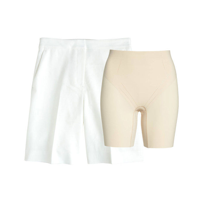 그만큼 Problem: White Linen Shorts