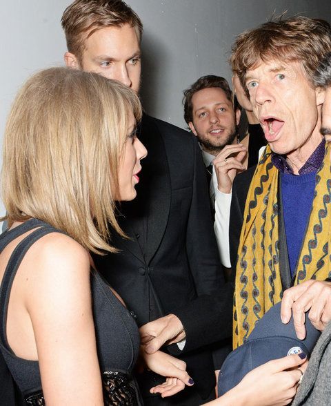 テイラー Swift, Mick Jagger, and Calvin Harris