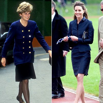 קייט Middleton - Princess Diana - Blue - Suit