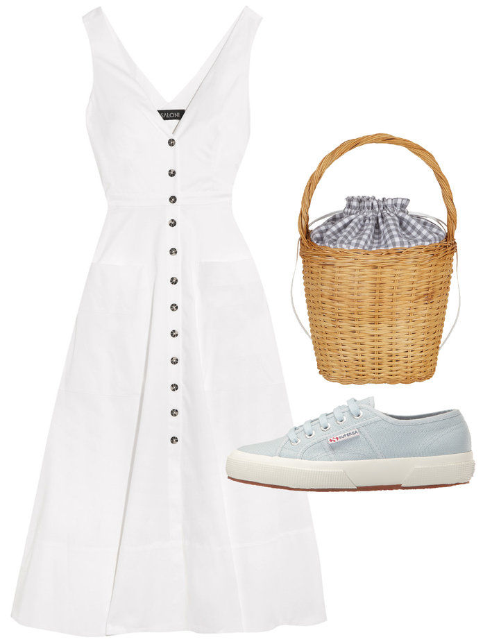 A sundress and sneakers fit for a picnic 