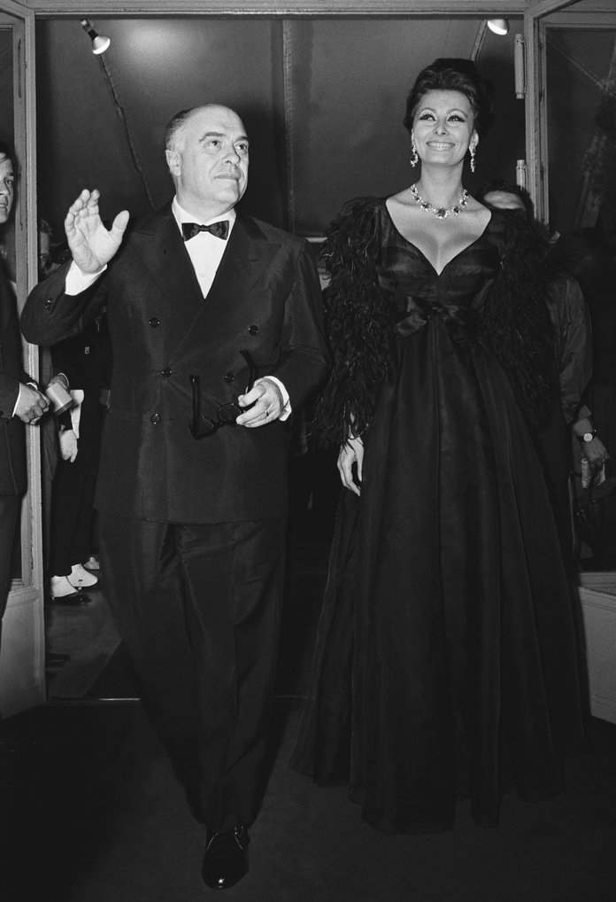 카를로 Ponti and Sophia Loren 