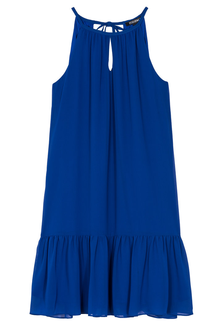 כחול smock dress