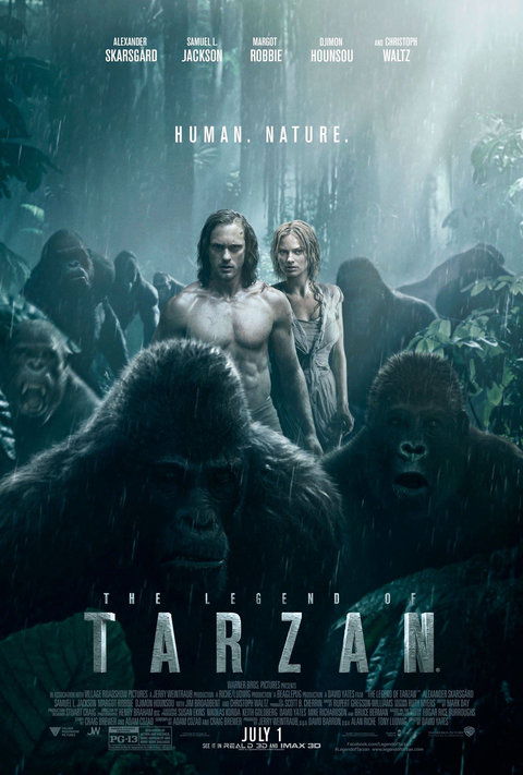 אלכסנדר Skarsgard and Margot Robbie - Tarzan poster - embed