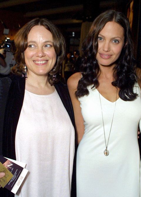 אנג'לינה Jolie and Marcheline Bertrand 