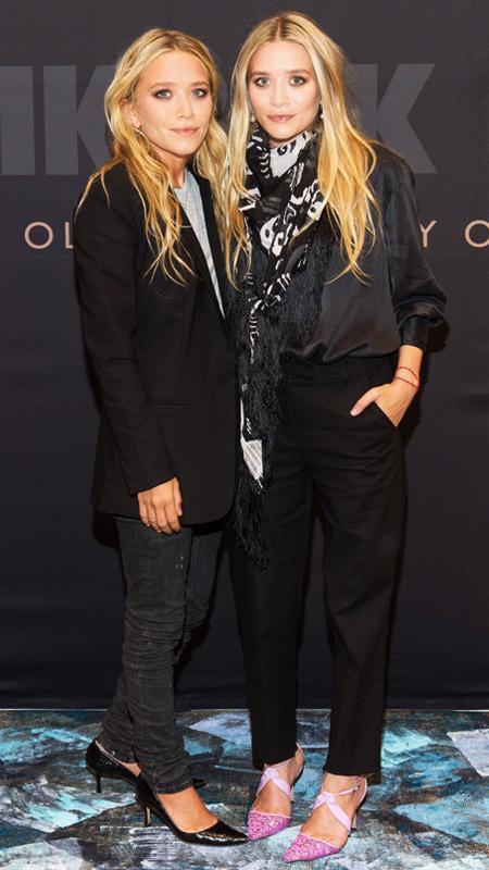 メアリーケイト and Ashley Olsen at the launch of Bik Bok