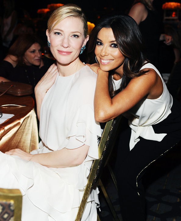 נשים in Film 2014 Crystal + Lucy Awards: Cate Blanchett and Eva Longoria