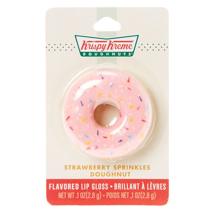 크리스피 Kreme Strawberry Sprinkles Doughnut Flavored Lip Gloss 