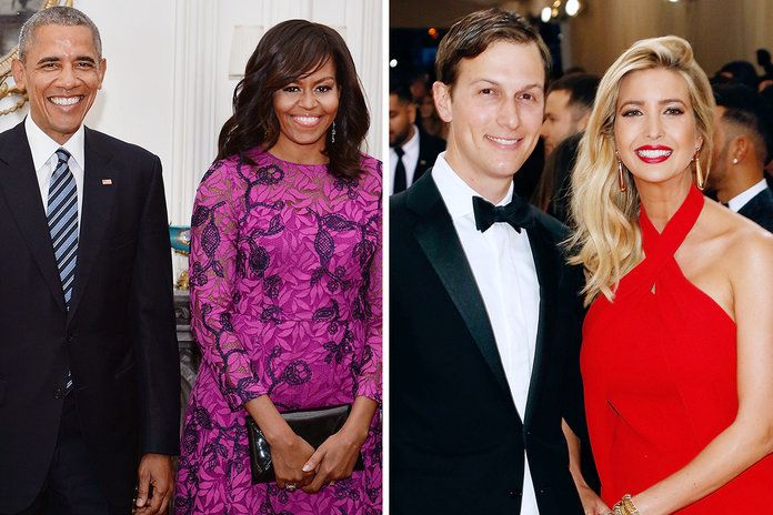 ברק Obama, Michelle Obama, Ivanka Trump, and Jared Kushner