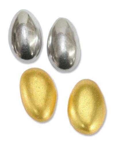 ממתק Month - Metallic silver and gold Jordan Almonds