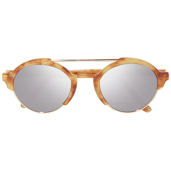 일리 스티바 Milan III gold-tone and acetate mirrored sunglasses