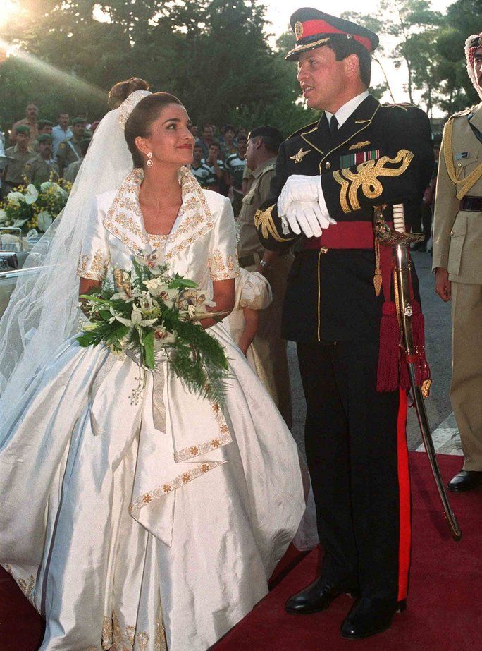 נסיך Abdullah and Rania Yassin of Jordan 