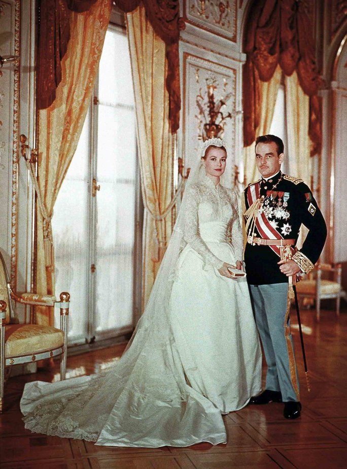 נסיך Rainier II and Grace Kelly of Monaco 