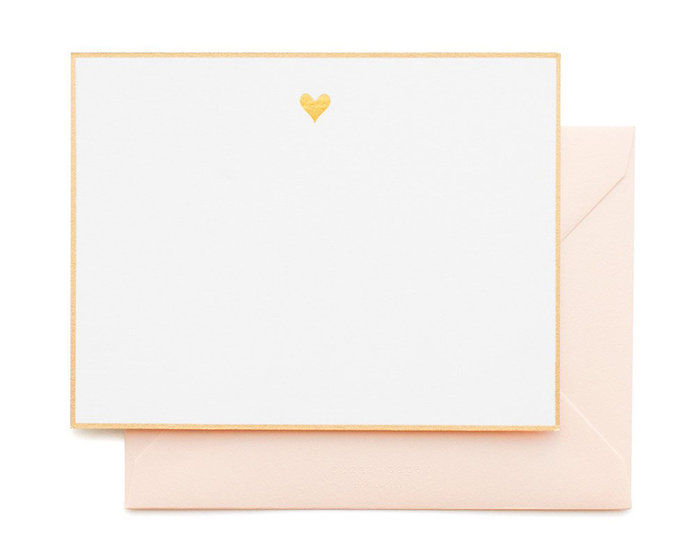 זהב Heart Note Set by Sugar Paper