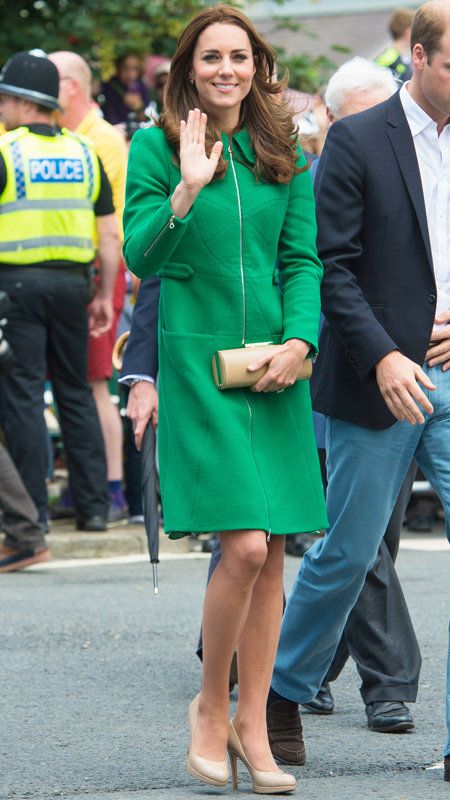 קייט Middleton green coat
