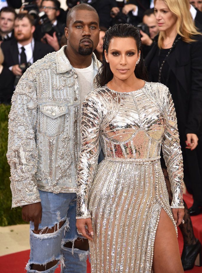 キム Kardashian and Kanye West 
