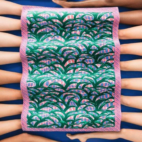 מעצב Beach Towel - Kenzo Mint Leaves Towel