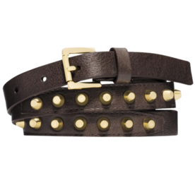מיכאל Kors Studded Leather Belt 