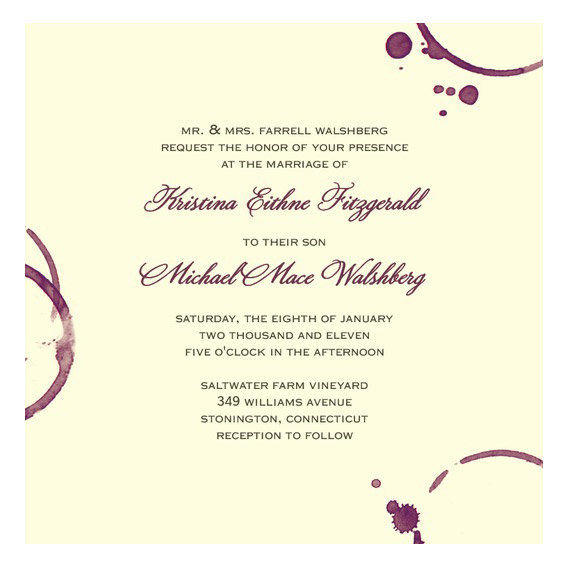 מודרני Vineyard Wedding Invitation 