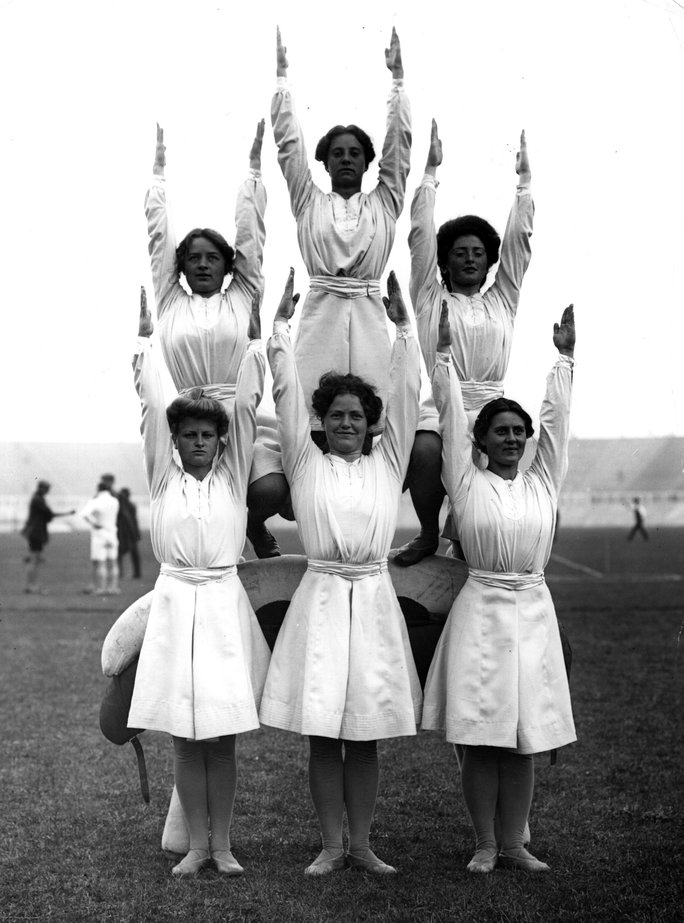 1908 년 London Olympics, Danish Gymnasts 