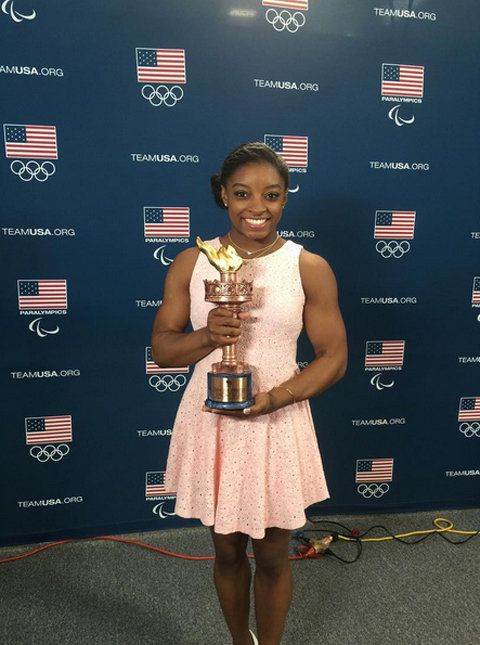 היא is the Team U.S.A. Female OLYMPIC Athlete of the Year. 